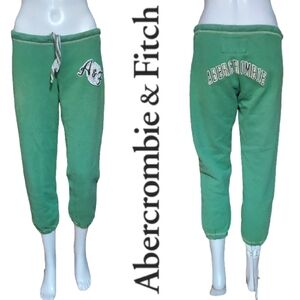 Vintage Y2K Abercrombie & Fitch Low Rise Cropped Joggers